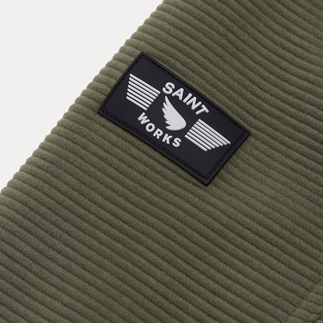 Quilted Contrast RibZip Jacket