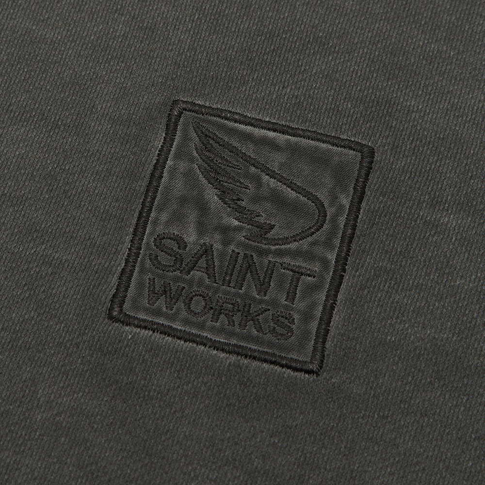 Vintage Fleece Wash Crew Sweat - Charcoal