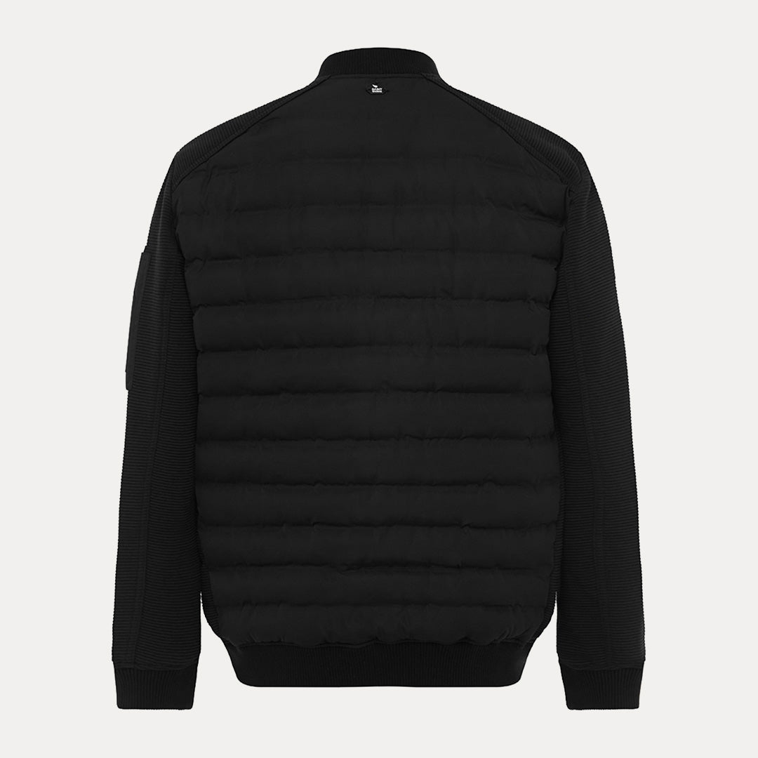 Quilted Contrast RibZip Jacket