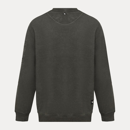 Vintage Fleece Wash Crew Sweat - Charcoal