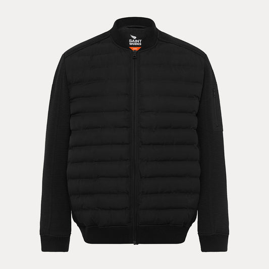 Quilted Contrast RibZip Jacket
