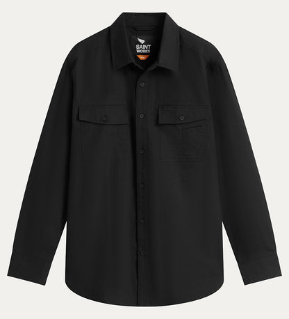 Double Pocket Long Sleeve Work Shirt