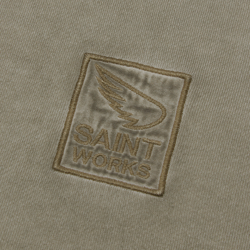 Vintage Fleece Wash Crew Sweat - Khaki