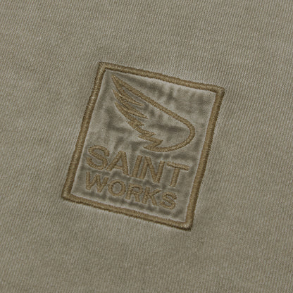 Vintage Fleece Wash Crew Sweat - Khaki